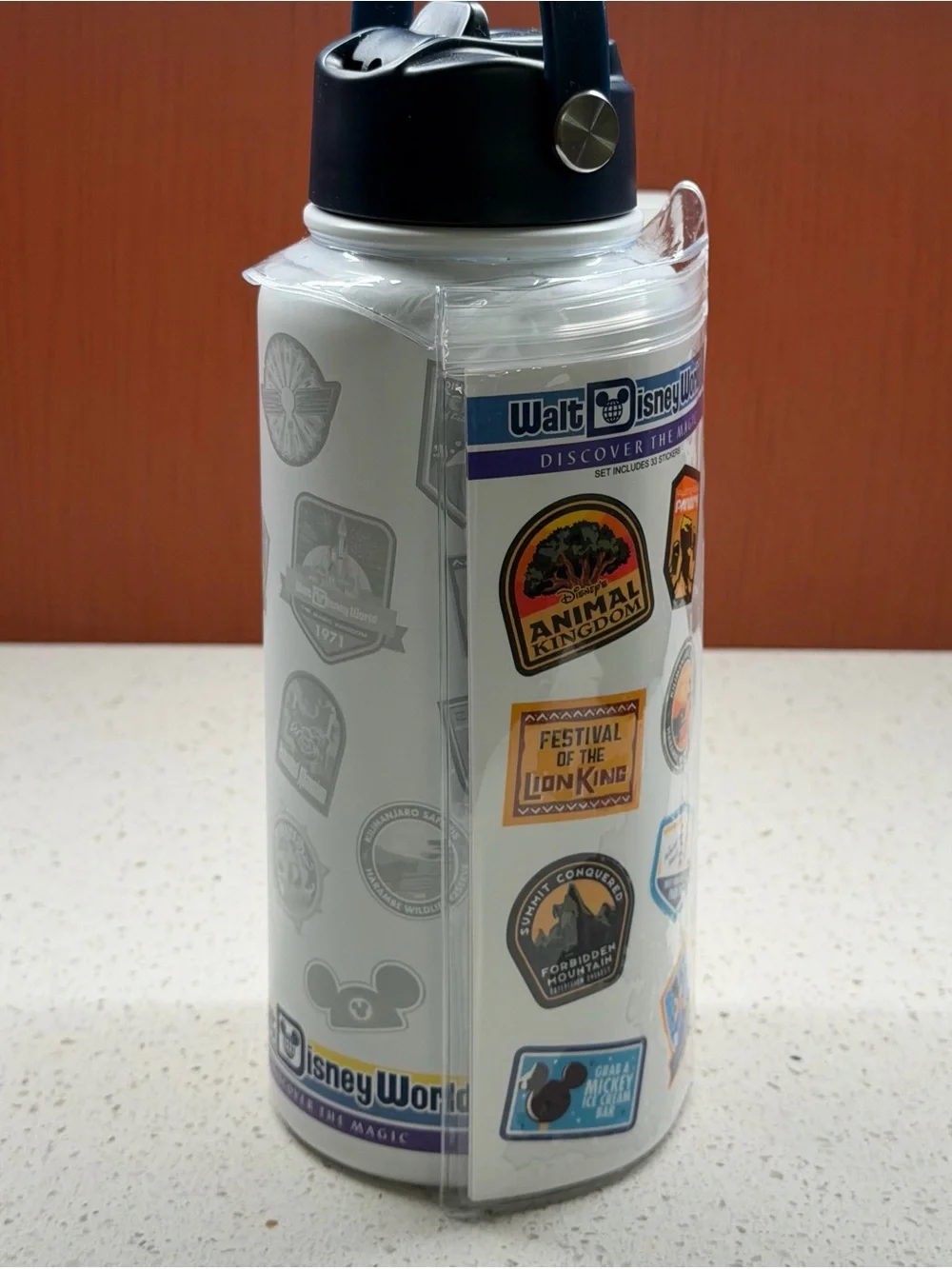 NEW 2026 DISNEY WORLD DISCOVER THE MAGIC PARK ICONS 1 LITER TUMBLER / STICKERS